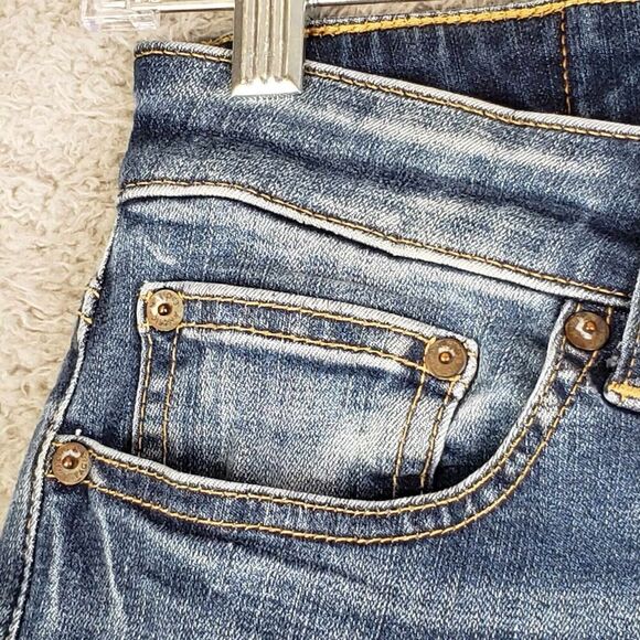 American Eagle Jeans 28 AE Air Flex Stretch Slim Straight Denim Men’s Size 28X30 - Picture 10 of 13